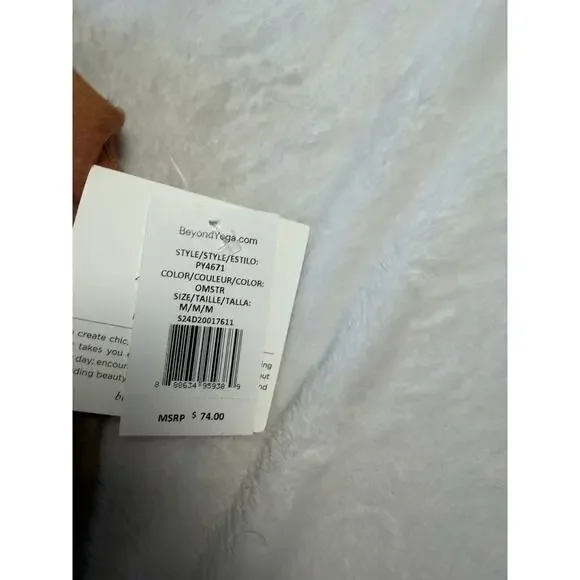 Beyond Yoga Tank Crop Top Shelf Bra Sunset Refocus Softmark Sunset Medium NWT - Picture 4 of 8